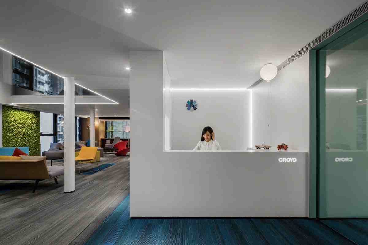 復式樓2000平米辦公室裝修效果圖